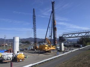 吉野川北岸二期農業水利事業金清下支線水路水管橋改修工事写真